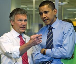 Tom Daschle and Barack Obama